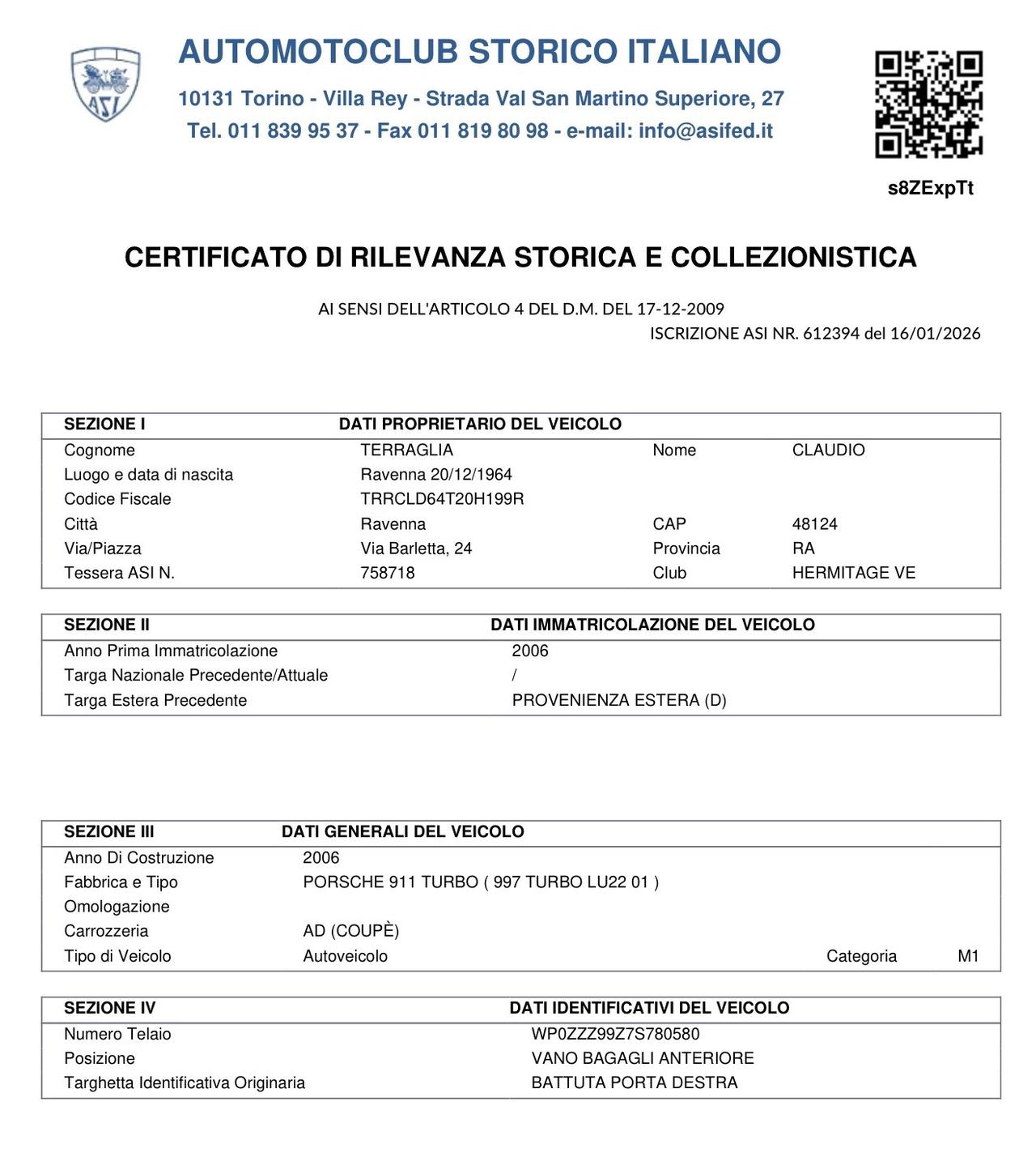 Porsche 911 997. Turbo