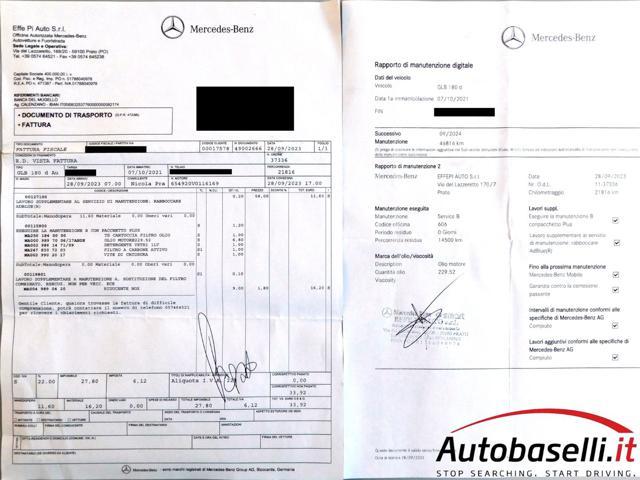 MERCEDES-BENZ GLB 180 2000D AUTOMATIC PREMIUM NIGHT-PACK TECH PACK