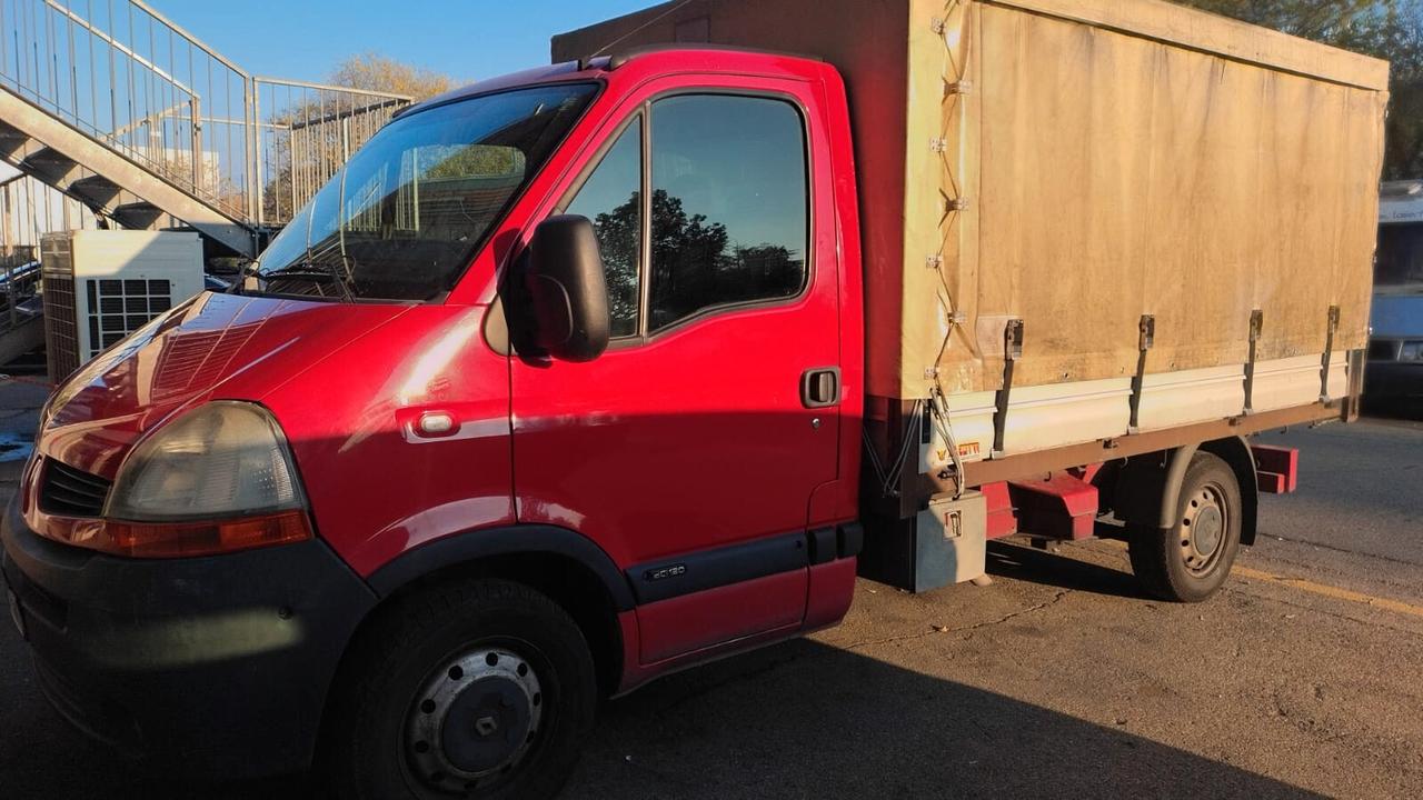 2008 Renault Master cassone aperto centinato removibile