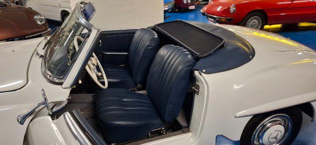 MERCEDES-BENZ 190 SL ***ASI TARGA ORO***BIANCA con PELLE BLU
