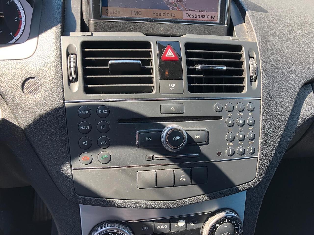 Mercedes-benz C 220 CDI S.W. Avantg. UNICO PROPRIETARIO TUTTA TAGLIANDATA CON GARANZIA 12 M ESI CONFORMGEST ESTENDIBILE FINO A 36 MESI!!!