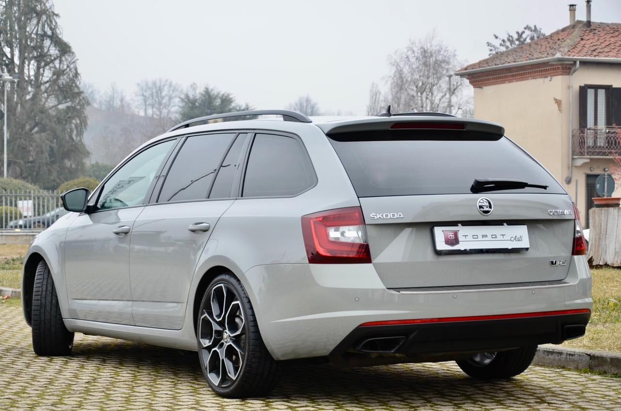 SKODA OCTAVIA SW 2.0 TSI RS 245cv DSG, SERVICE VW, UFF ITALIANA, SCARICO, FULL LED, RETROCAMERA, APPLE ANDROID, 19", PERMUTE