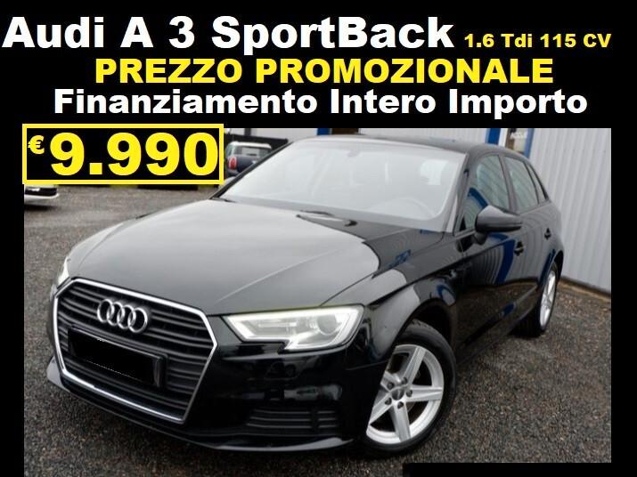 Audi A3 1.6 Tdi PREZZO N°1 in ITALIA