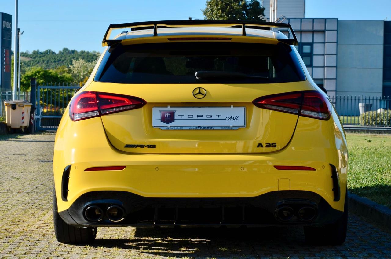 MERCEDES-BENZ A35 AMG 4MATIC 306cv AUTO, UFF ITALIANA, SERVICE MERCEDES, TETTO, MULTIBEAM, RETROCAMERA, LUCI 64 COLORI, 19", PERMUTE