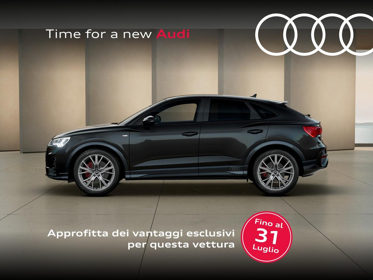 Audi Q3 sportback 40 2.0 tdi identity black quattro 193cv s-tronic