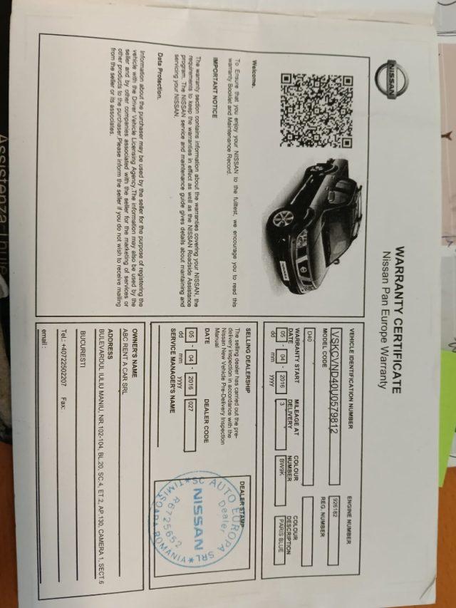 NISSAN Navara 2.5 dCi 4 PORTE 4WD Double Cab WoRK KM 116000