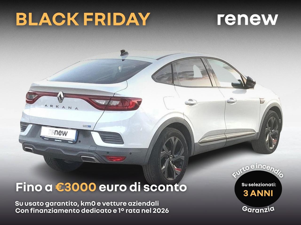 Renault Arkana 1.6 e-tech full hybrid r.s. line 145cv