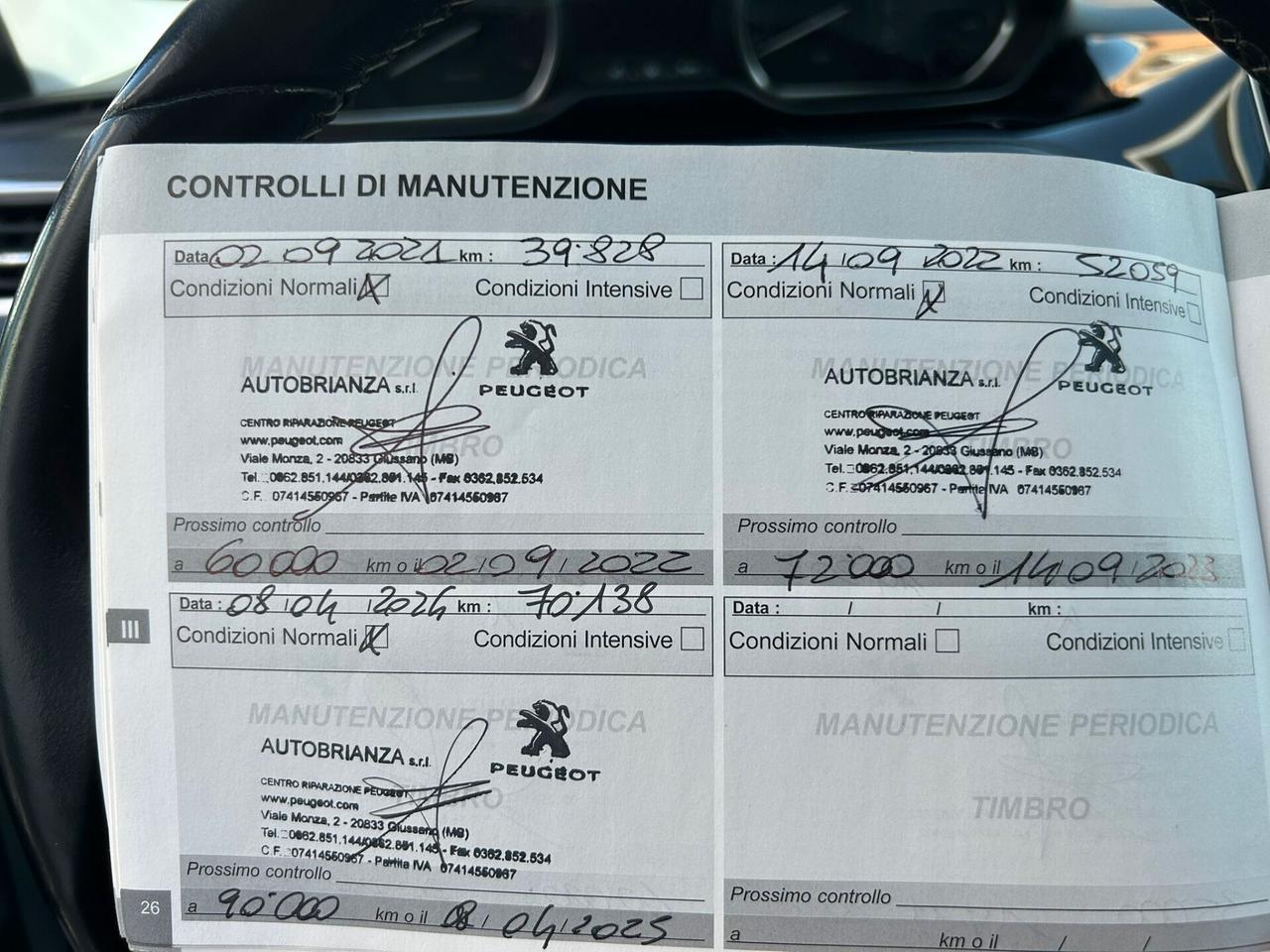 Peugeot 2008 1.6 HDI 100Cv ALLURE Km82.000-2018