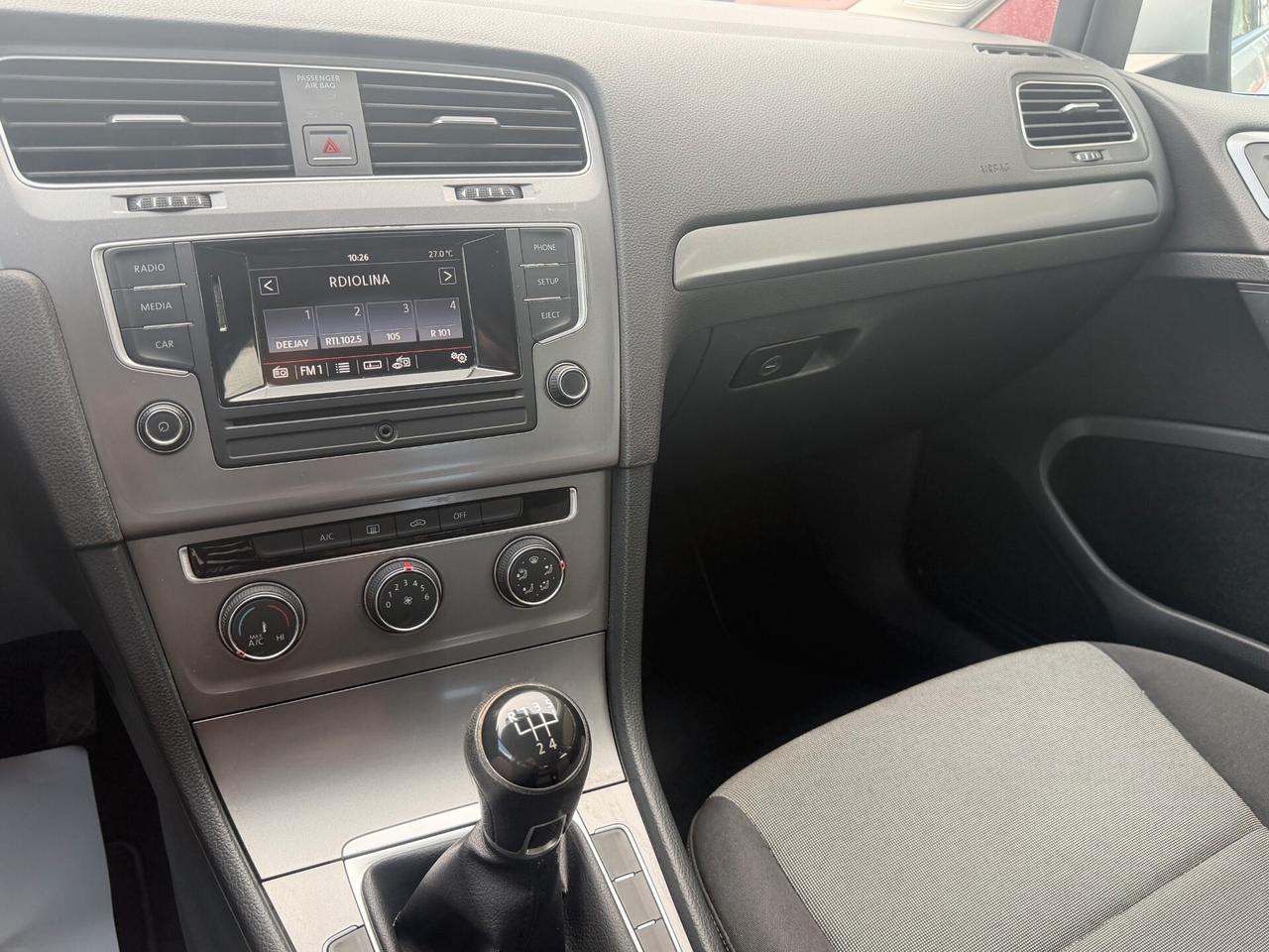 VOLKSWAGEN Golf 7 1.6 TDI 5p. UNIPRO' CERTIFICATA