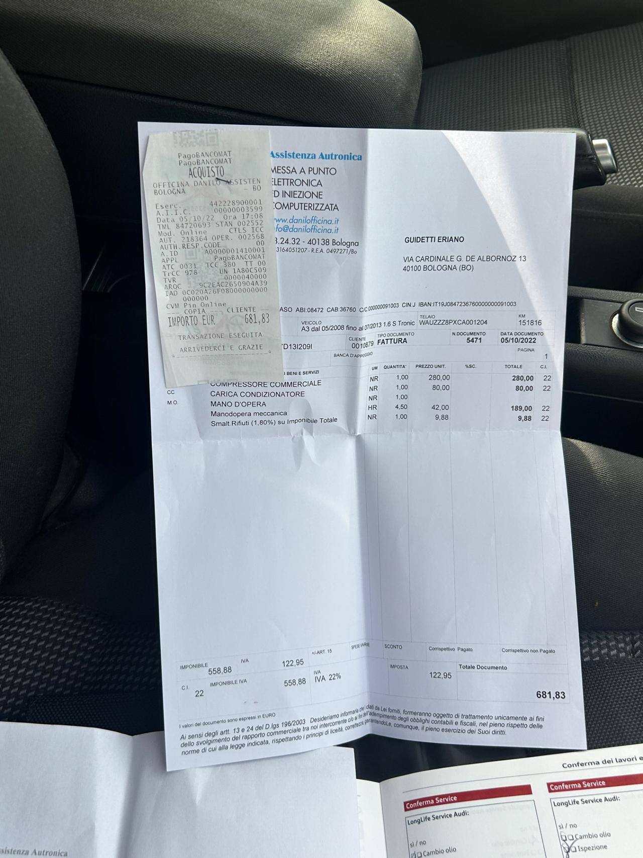 Audi A3 SPB 1.6 TDI 105 CV CR Ambition