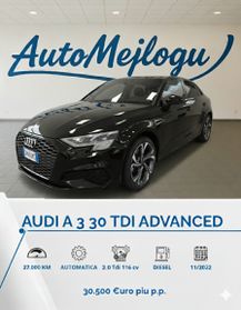 Audi A3 SPB 30 TDI S tronic Business Advanced