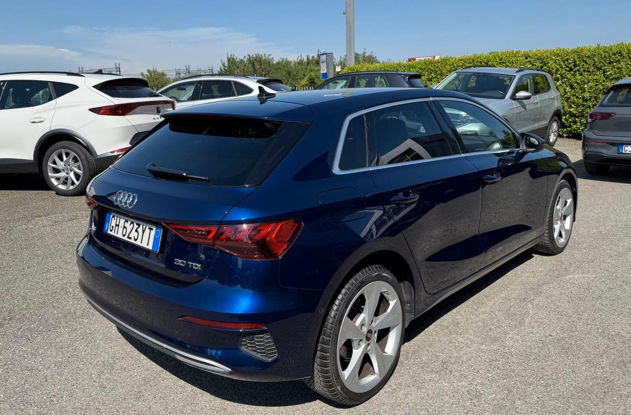 Audi A3 Sportback 30 2.0 tdi s-tronic Advanced/NO VINCOLI