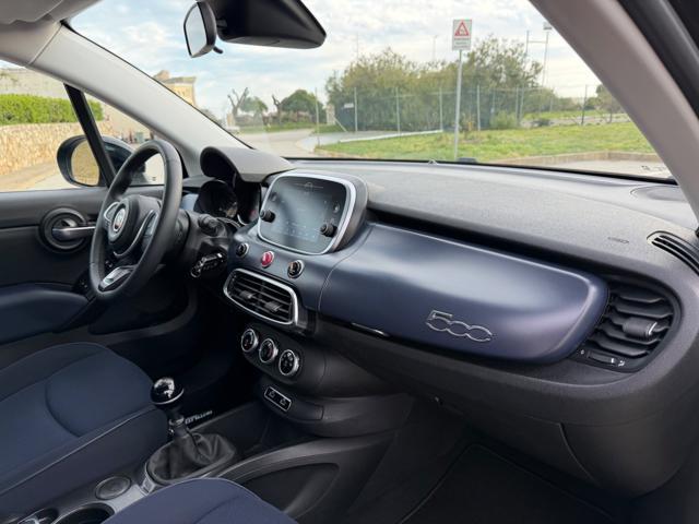 FIAT 500X 1.3 MJET 95CV CLUB+NAVI CARPLAY+CERCHI+PELLETEX