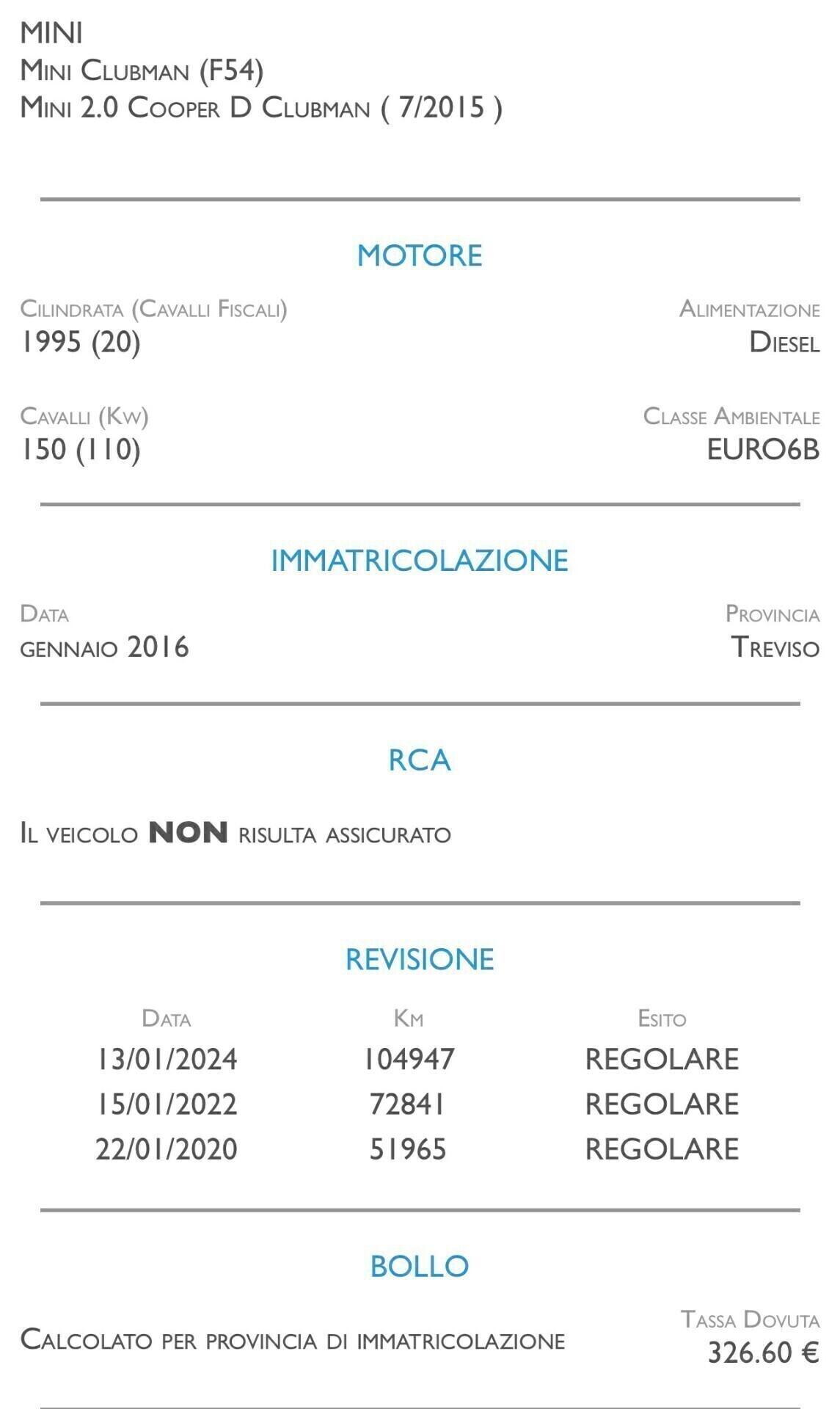 Mini Cooper D Clubman 2.0 Hype - UNICO PROPRIETARIO