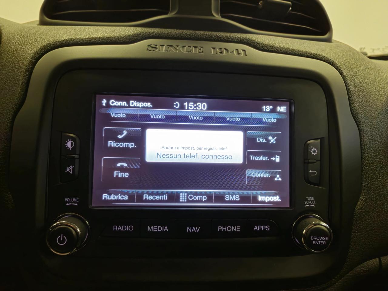 Jeep Renegade 1.6 mjt Limited fwd 120cv - Sens. Park. - Gancio - Carplay