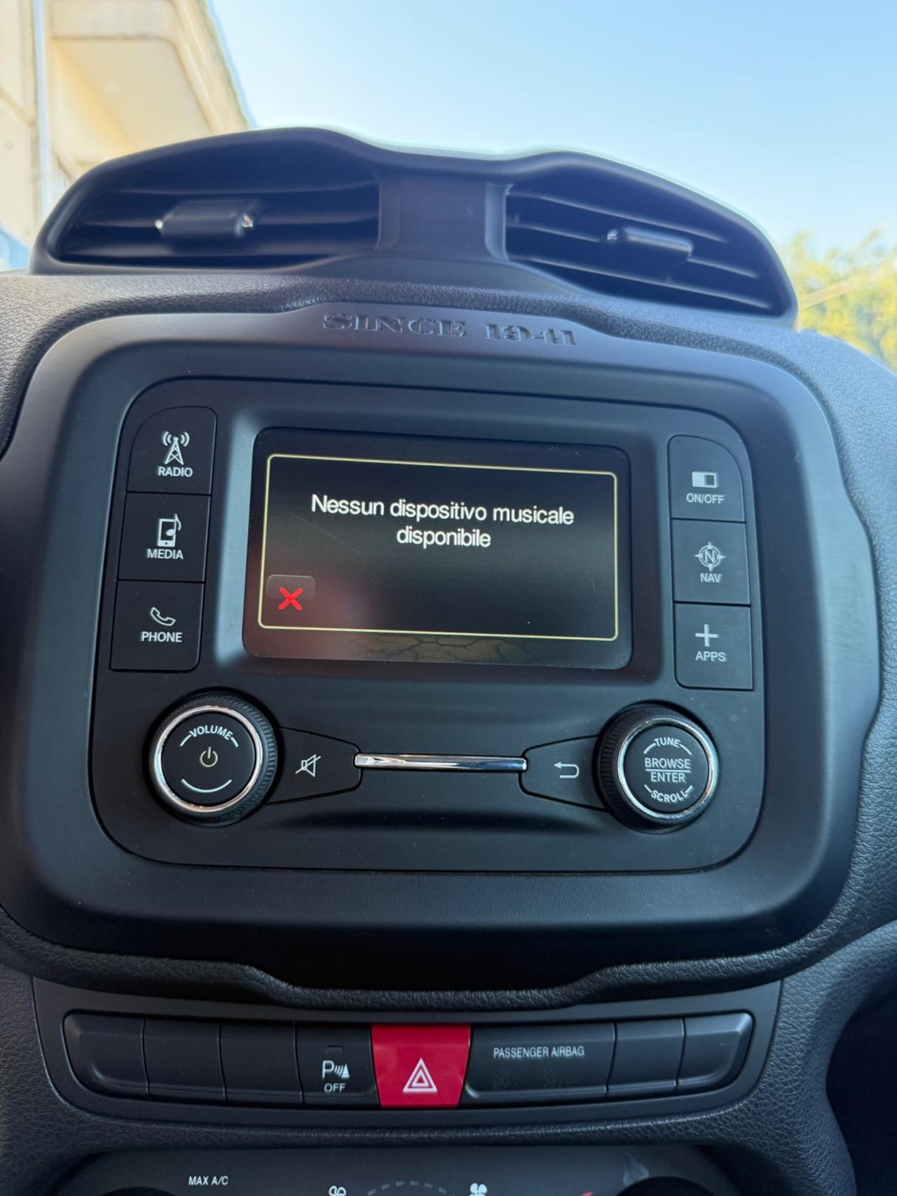 Jeep Renegade 1.6 mjt Longitude 120cv NAVIGATORE,ANDROID AUTO,KM CERTIFICATI,UNICO PROPRIETARIO