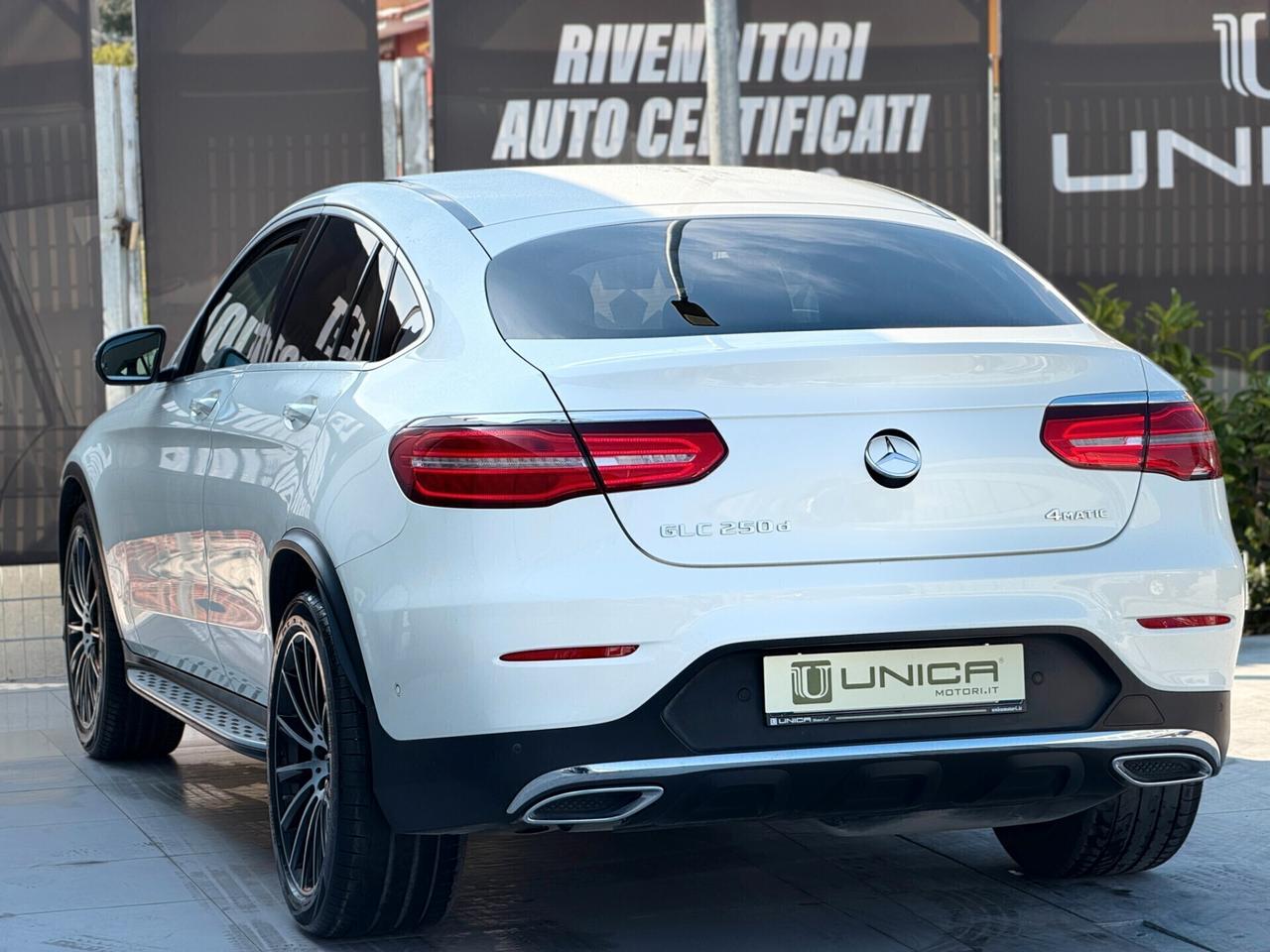 Mercedes-benz GLC 250 d 2.2 204 CV 4Matic COUPE' PREMIUM UNICO PROPRIETARIO IVA ESPOSTA ITALIANA