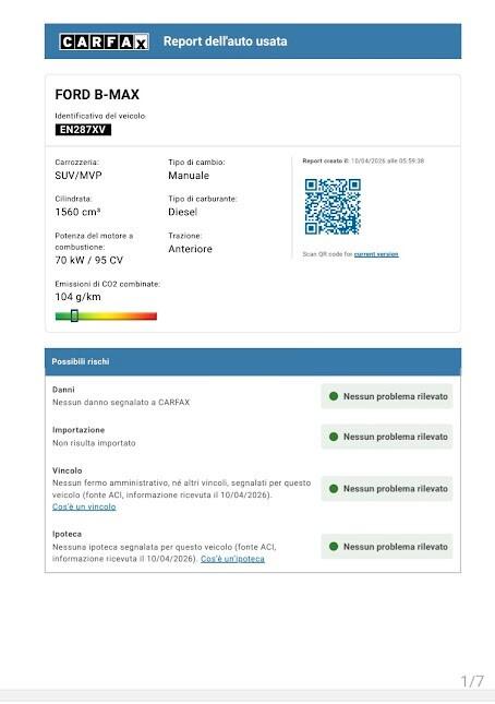 Ford B-Max 1.6 TDCi 95 CV Titanium