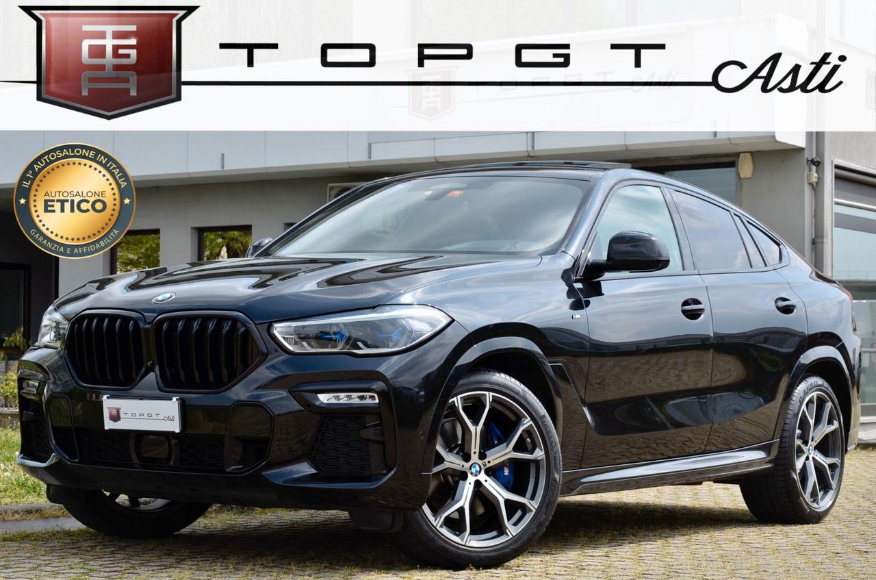 BMW X6 XDRIVE30d MHEV 48V MSPORT 286cv AUTO, FULL OPTIONAL, UFF ITALIANA, SERVICE BMW, EURO 6D, PERMUTE