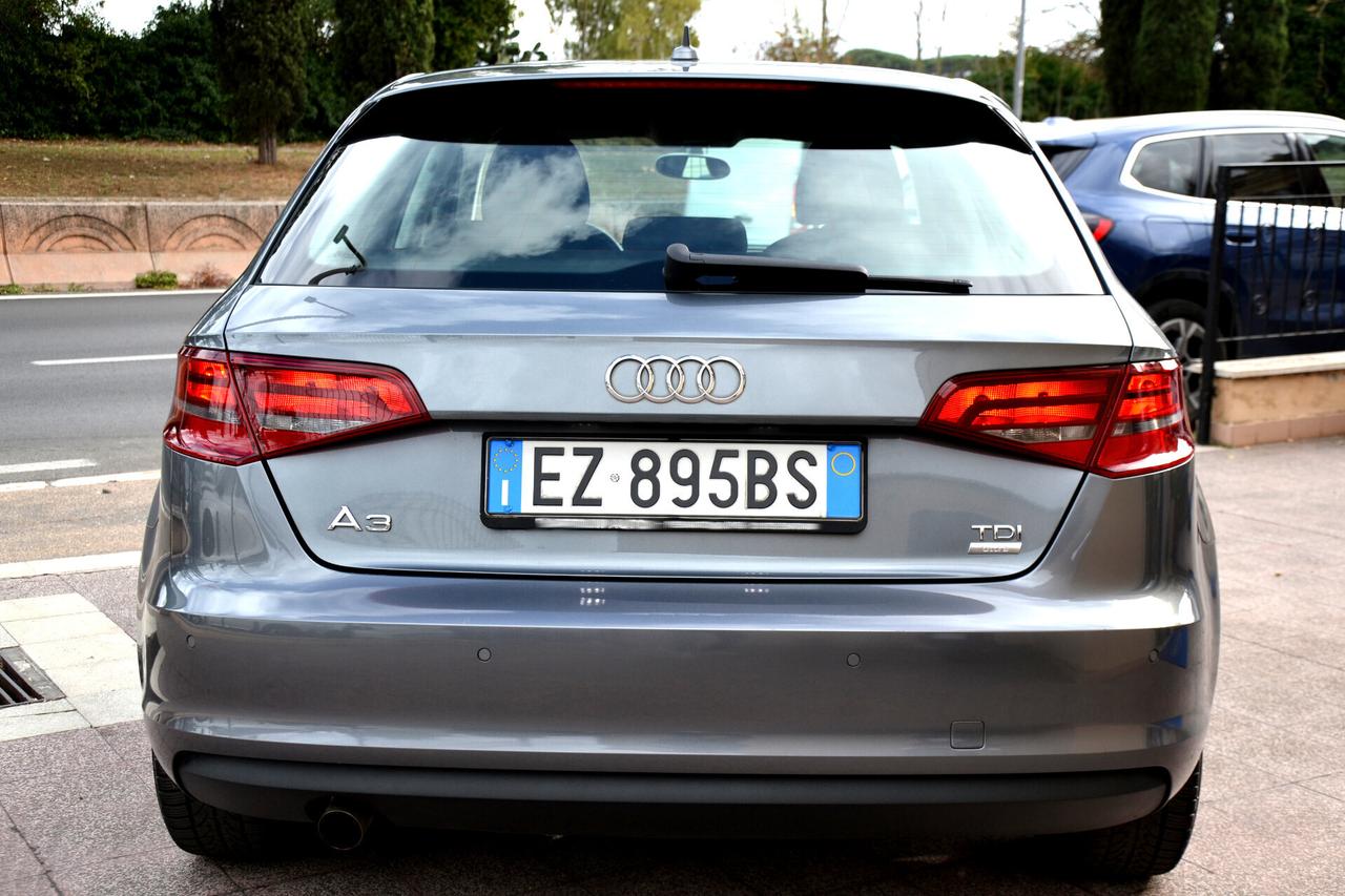 Audi A3 1.6 TDI 110CV SPORTBACK EURO6B *GARANZIA 12 MESI**