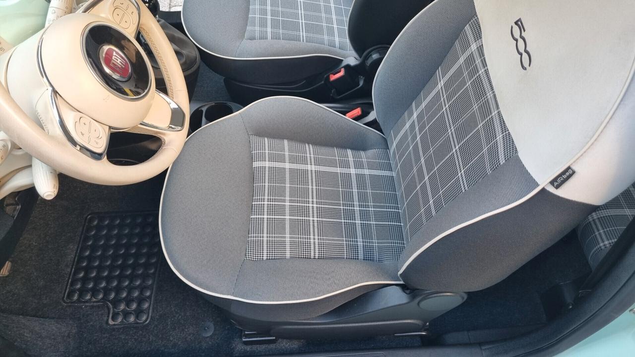 Fiat 500 1.2 Lounge 69cv anno2019 km 52000 neopat