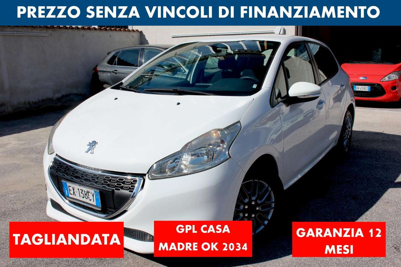 Peugeot 208 1.4 vti 95cv GPL CASA OK 2034 5 PORTE GARANZIA 12M