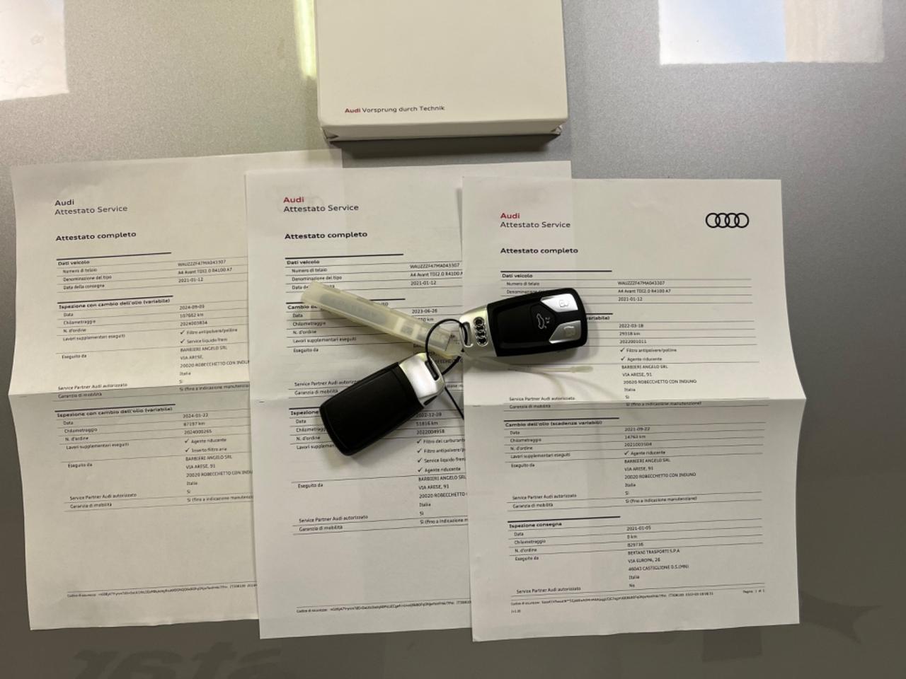 Audi A4 Avant 30 TDI S tronic *tagliandi Audi