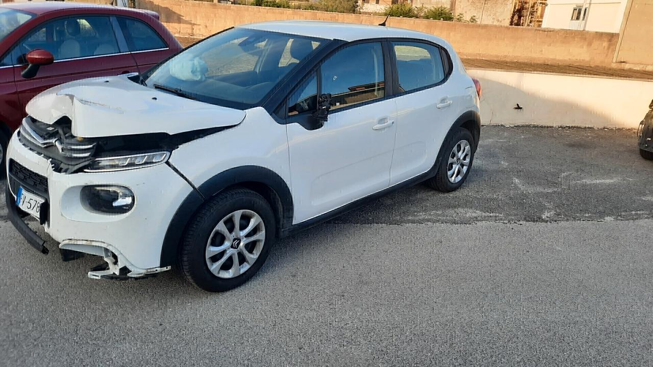 Citroen C3 cc16 100cv hdi anno 2019 incidentata