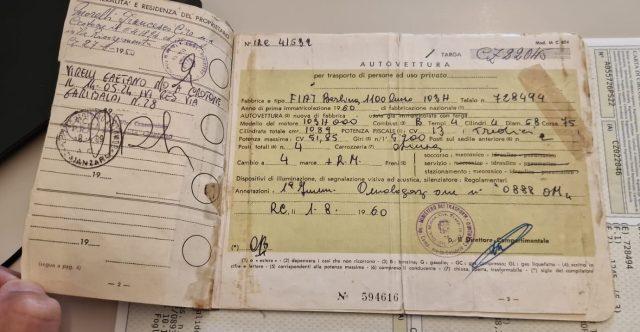 FIAT 1100 1100 BERLINA 103H LUSSO coda di rondine