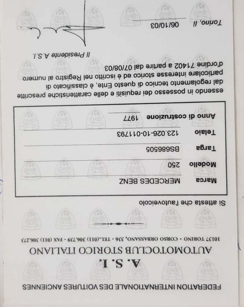 Mercedes Classe E 250 BZ 6L 140CV **ASI CONSERVATA E ORIGINALE**