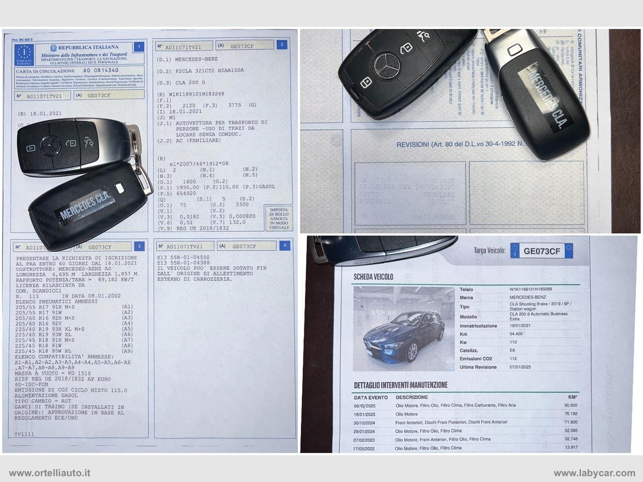 MERCEDES-BENZ CLA 200 d Aut. Shooting Brake Business IVA DEDUCIBILE