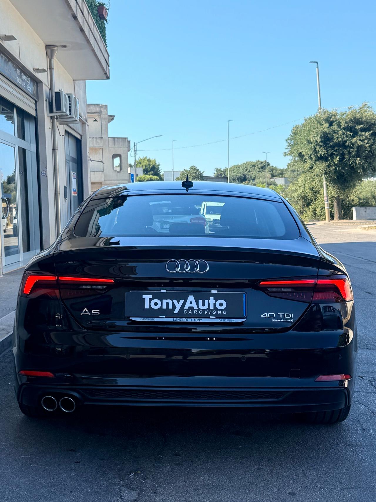 Audi A5 SPORTBACK 2.0 tdi S line edition TOTAL BLACK quattro s-tronic VIRTUAL COCKPIT,ANDROID AUTO,NAVI,APPL