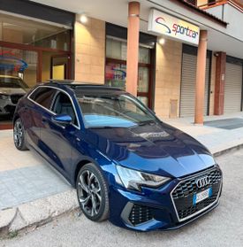 Audi A3 SPB 40 TDI quattro S TRONIC S LINE TETTO NAVY PELLE B&O