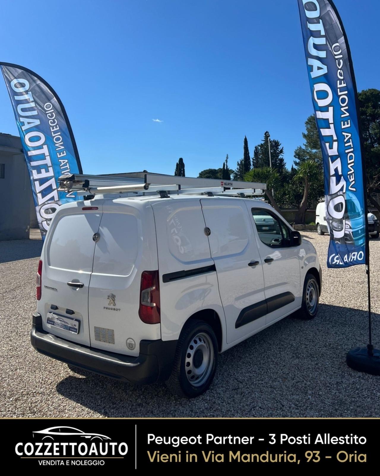 Peugeot Partner 3 posti Allestito passo corto