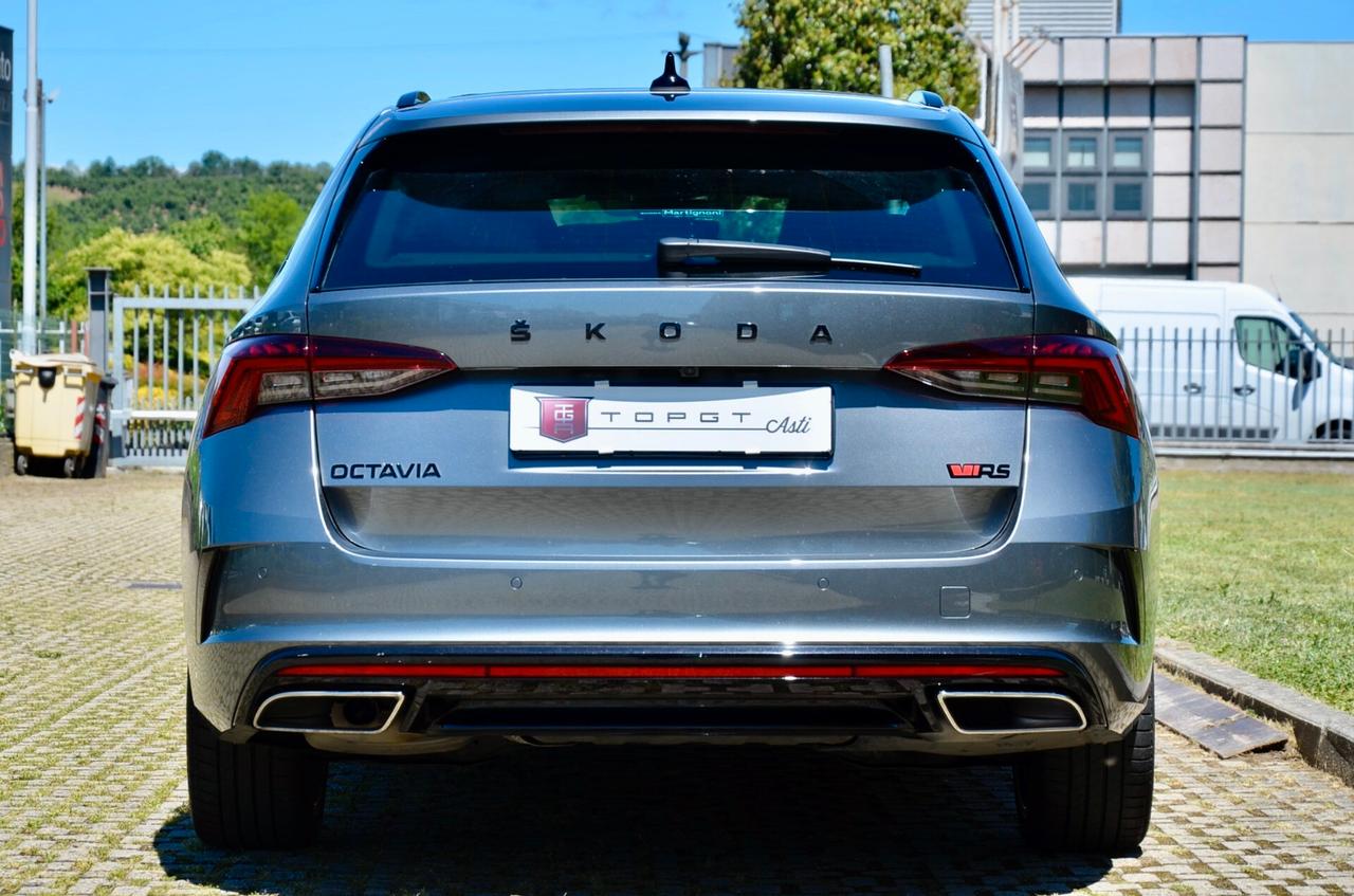 SKODA OCTAVIA WAGON 2.0 TDI EVO RS 200cv DSG, UNICOPROPRIETARIO, UFF ITALIANA, SERVICE SKODA, EURO 6D, TETTO, MATRIX, 19″, PERMUTE