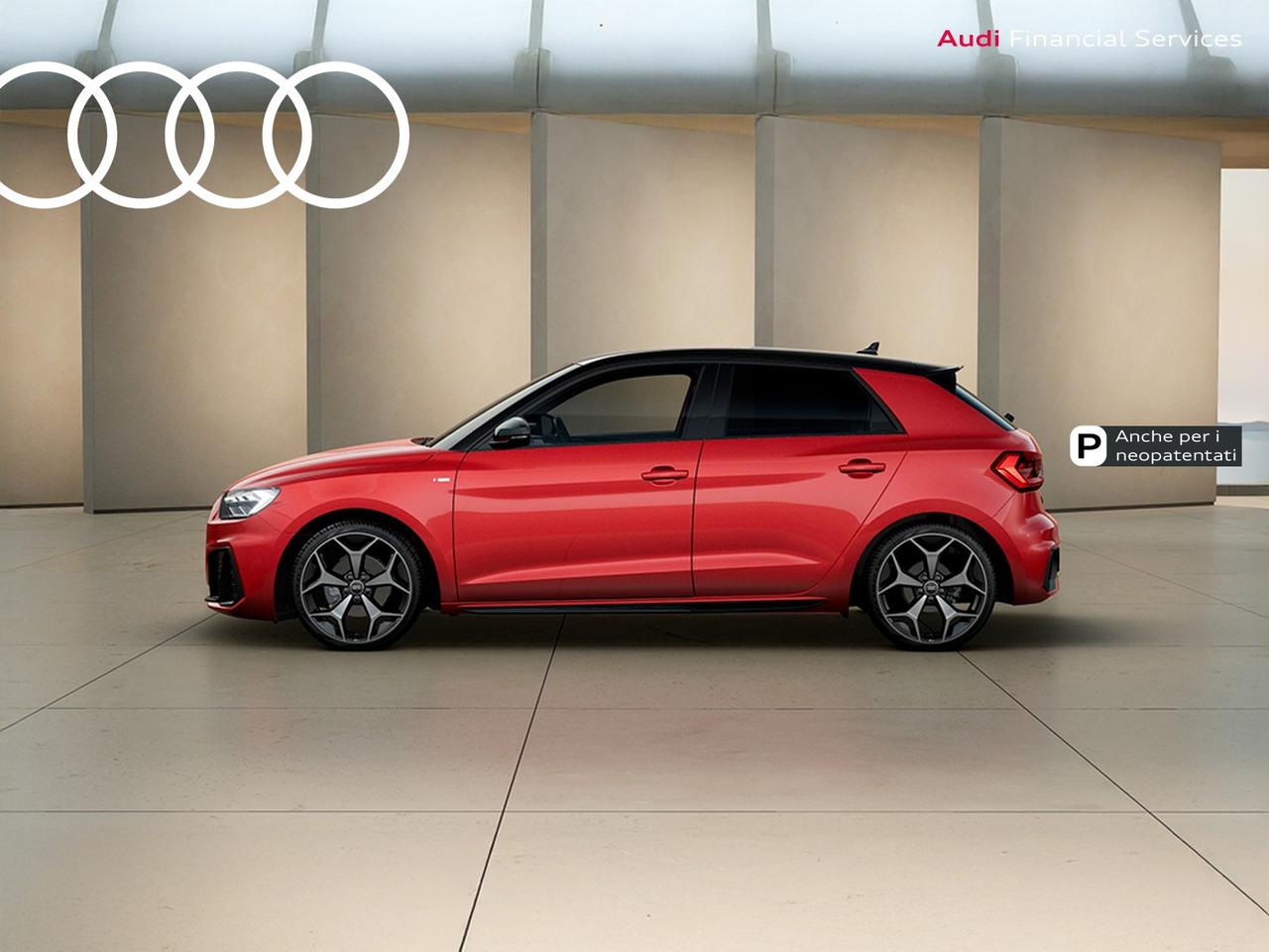 Audi A1 sportback 30 1.0 tfsi identity black 116cv s-tronic