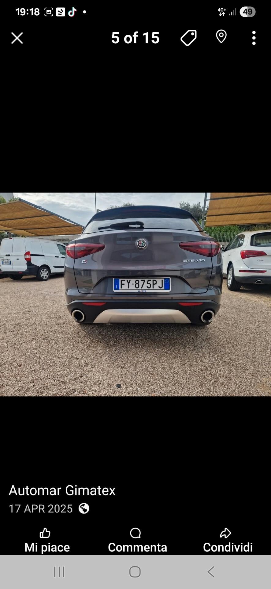 Alfa Romeo Stelvio 2.2 Turbodiesel 210 CV AT8 Q4 Veloce