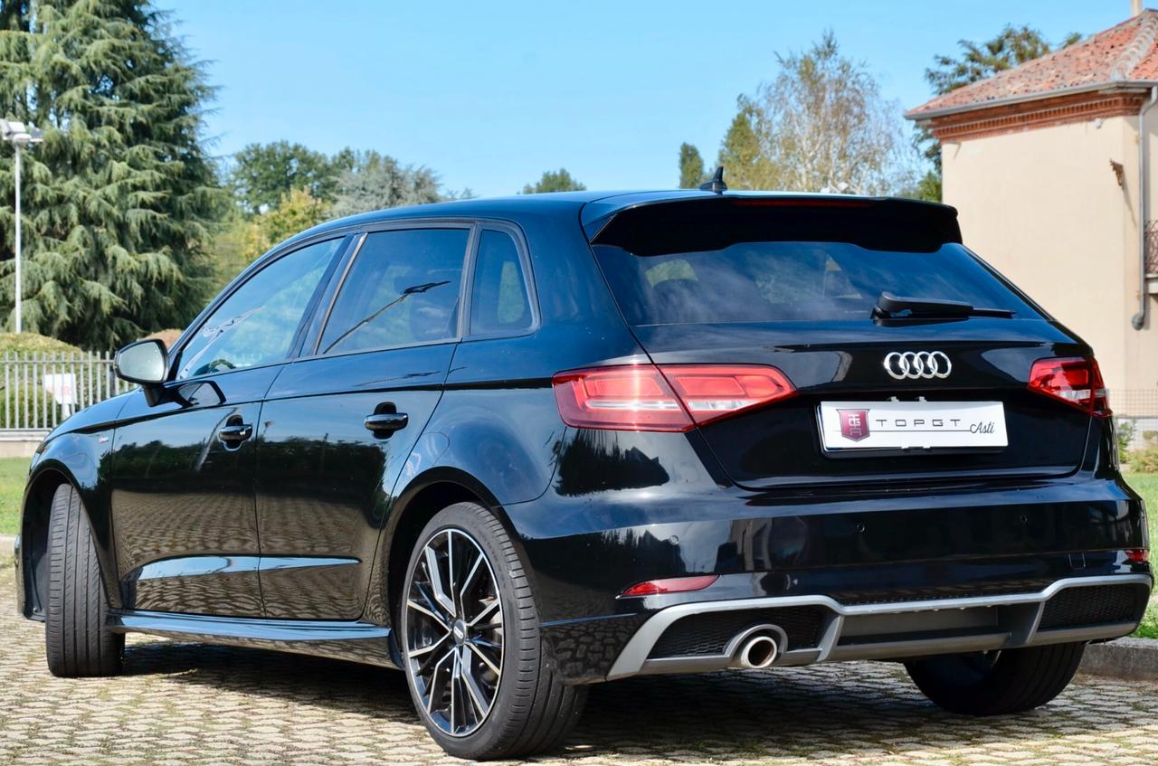 AUDI A3 SPB 1.6 TDI S-LINE EDITION 116cv S-TRONIC, SERVICE UFF AUDI, UFF ITALIANA, EURO 6B, FARI XENO, NAVI, PERMUTE