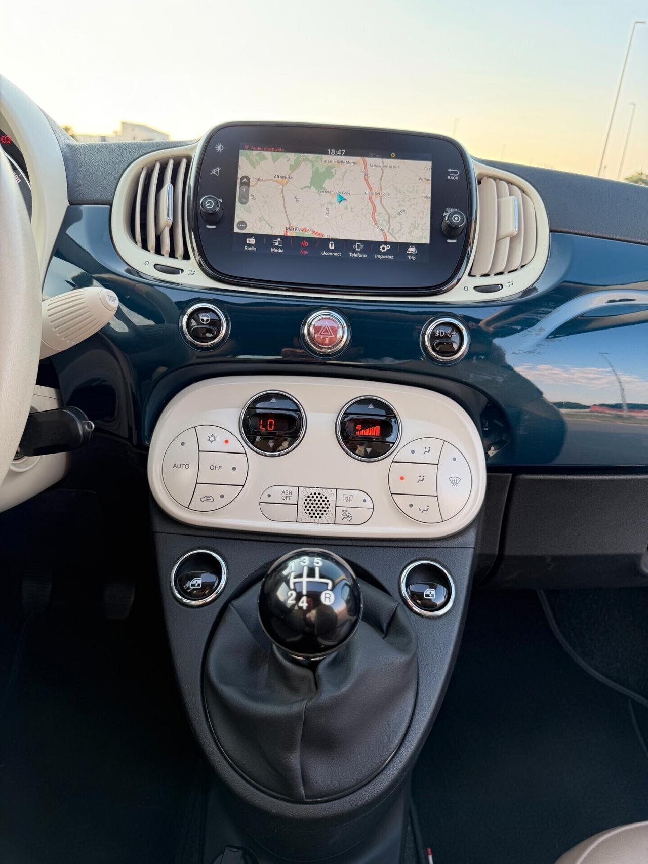 Fiat 500 Cabrio 1.2 69cv Lounge Clima*Pelle*Full