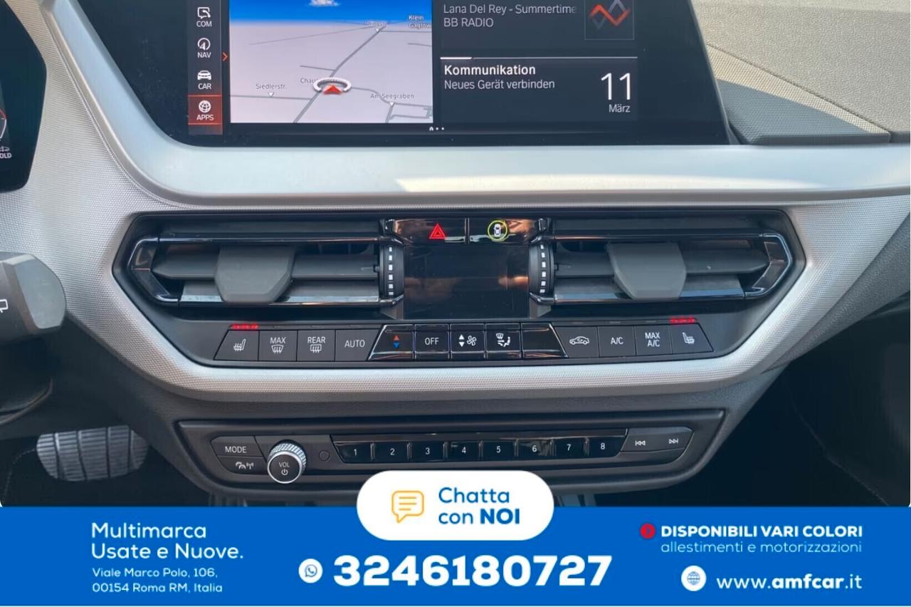 BMW 118 i Advantage, LED, Navigatore, PDC, Cambio automatico