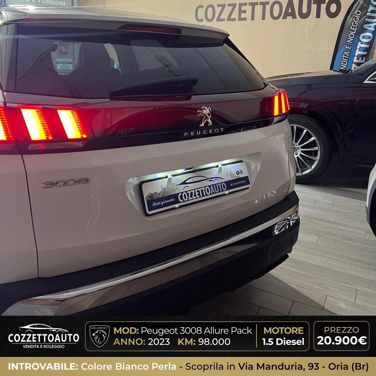 Peugeot 3008 Bianco Perla EAT8 Allure Pack