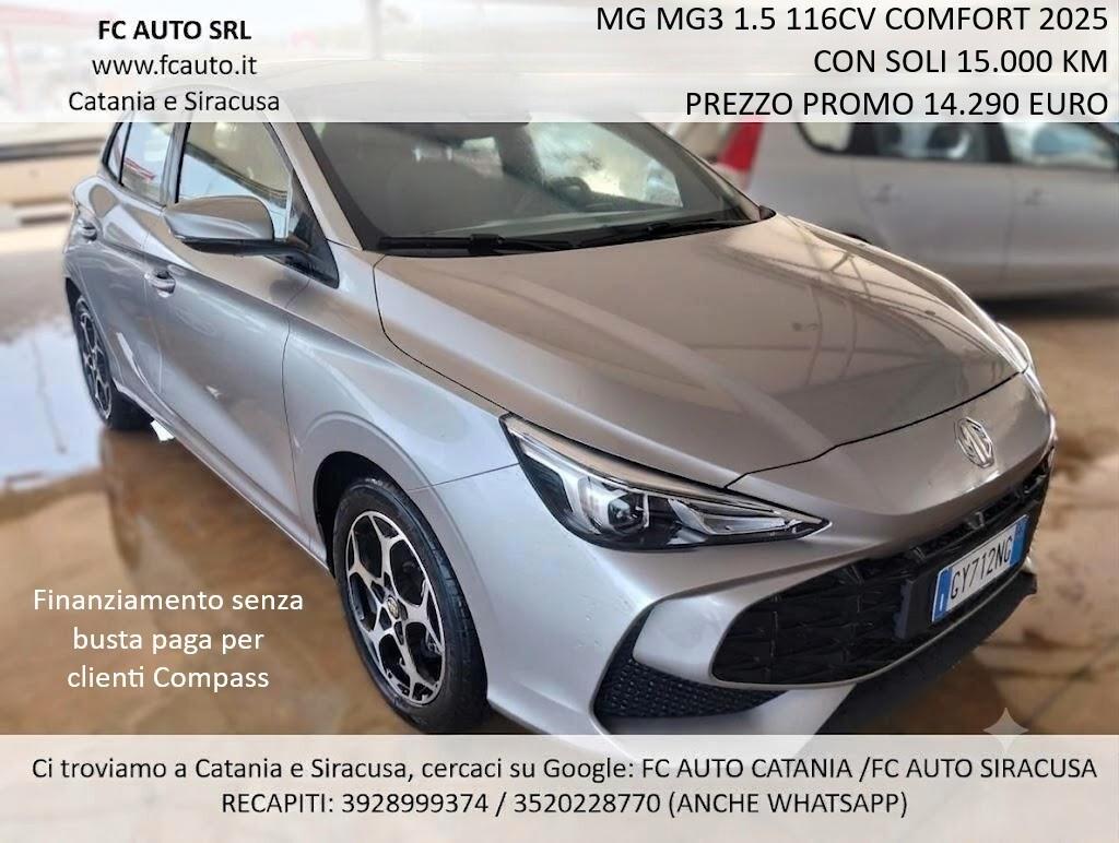 Mg MG3 1.5 116CV COMFORT 2025 - PARI AL NUOVO