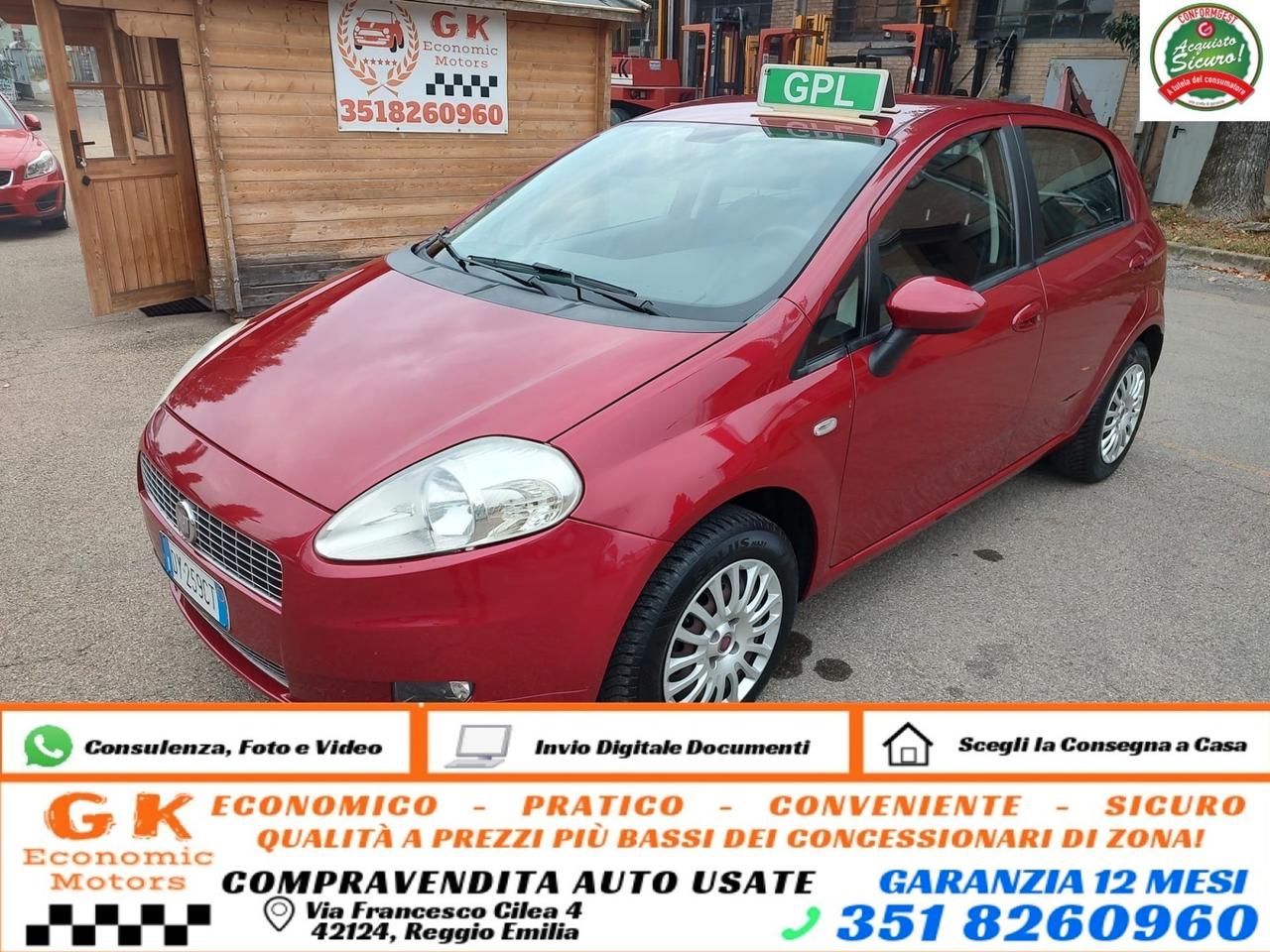 Fiat Grande Punto 1.4 GPL 5 porte Actual, OK NEOPATENTATI, GARANZIA L.12 MESI