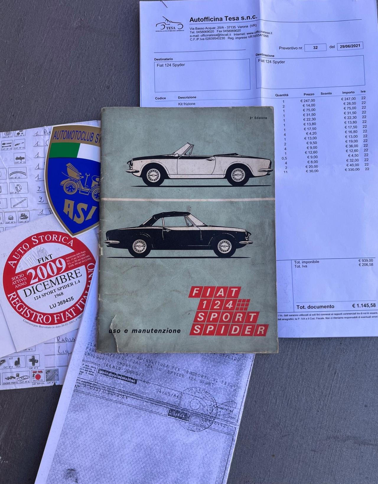 Fiat 124 Spider prima serie