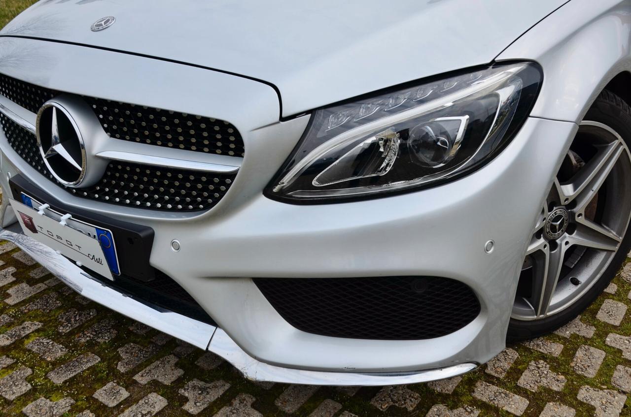 MERCEDES-BENZ CABRIO C 180 PREMIUM AMG 156cv AUTO, SERVICE MERCEDES, NAVI, FRANGIVENTO, PERMUTE