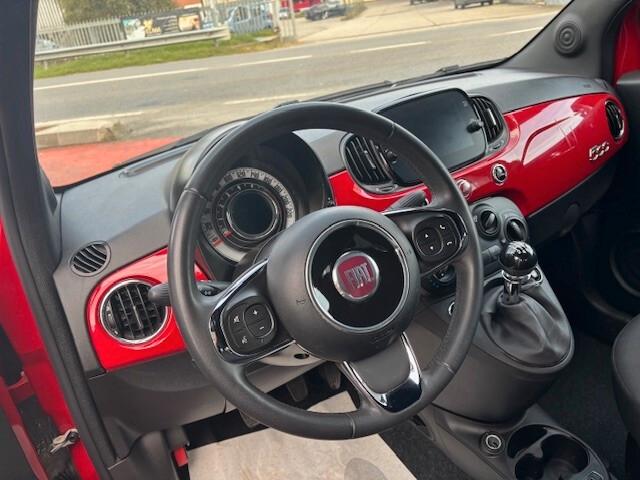 Fiat 500 1.0 Hybrid Red