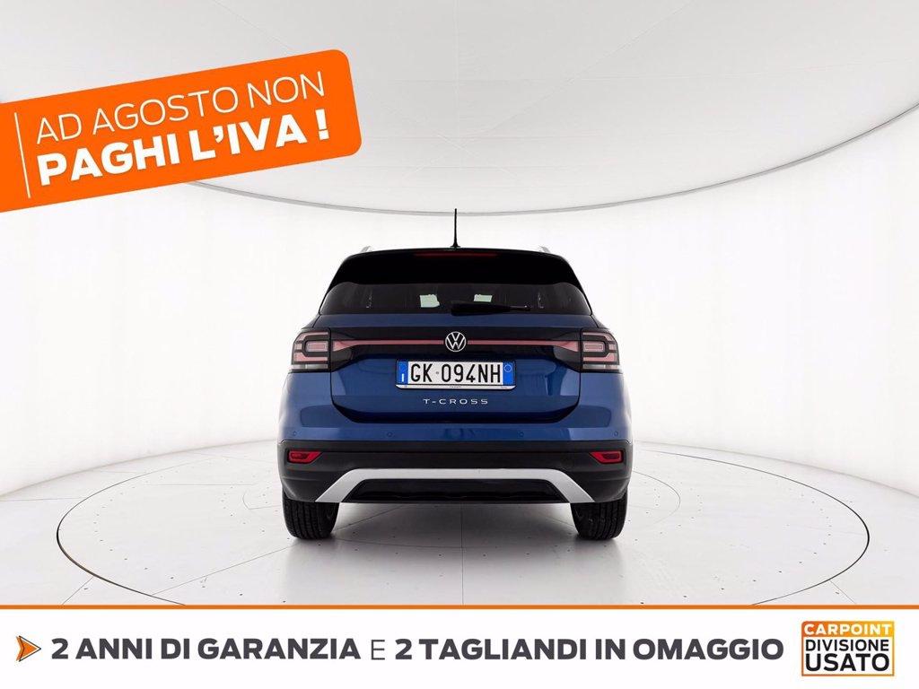 VOLKSWAGEN T-cross 1.0 tsi advanced 110cv del 2022