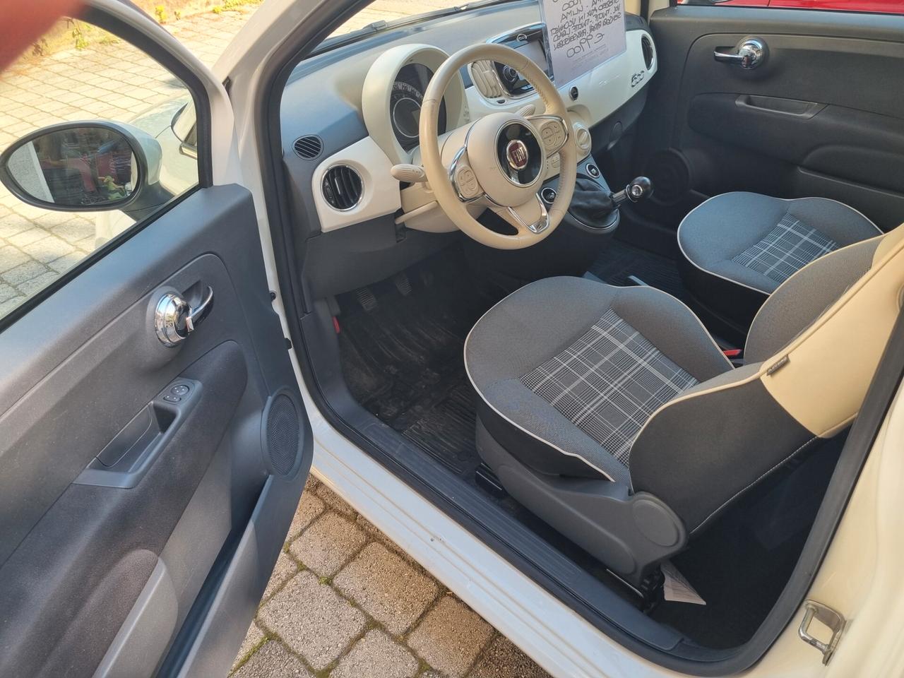Fiat 500 lounge 69 cv anno 2016 km 54000 neopat