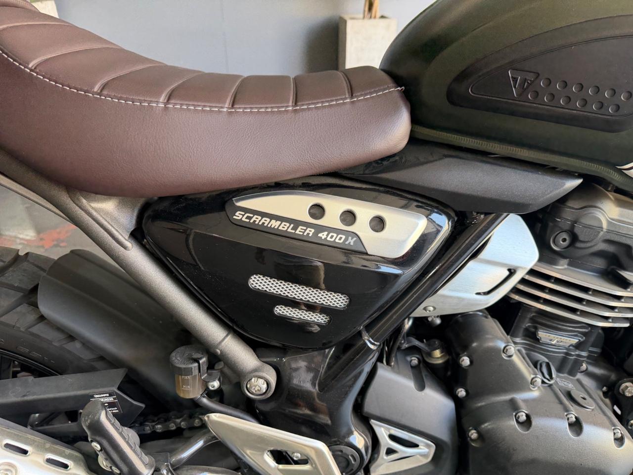 Triumph Scrambler 400 X400 MATT KHAKI GREEN