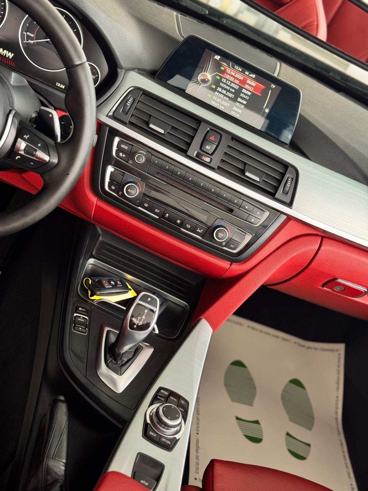 Bmw 420d Cabrio Msport Pelle Cartie Automatica